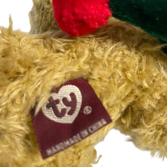 Ty Attic Treasures Spruce Bear 1998 Christmas Holiday Plush Collectible w/ Tags - Picture 8 of 14